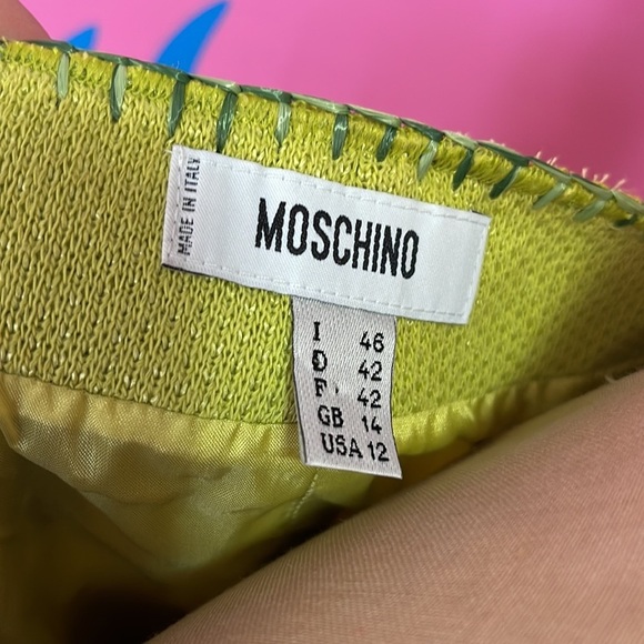 Moschino Green Jute Embroidered Flower Vest Bustier - Picture 12 of 13